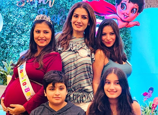 Raveena tandon daughters